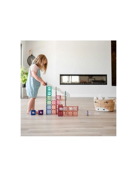 Pack Connetix Ball Run Tobogán 80 piezas