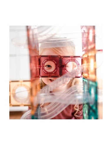 Construcción Connetix Tobogán Pastel 106 Piezas