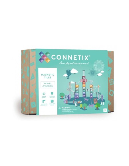 Construcción Connetix Tobogán Pastel 106 Piezas