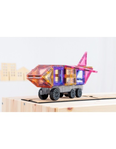 Construcción Connetix Transporte Pastel 50 Piezas