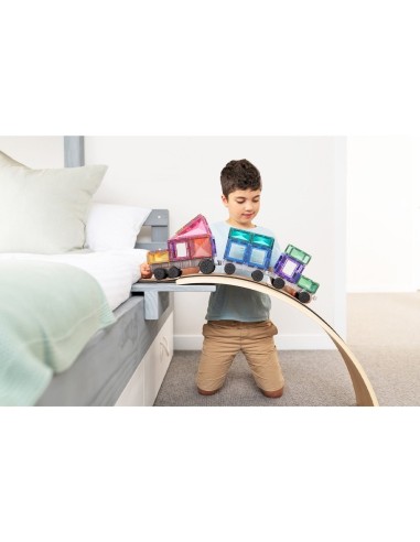 Construcción Connetix Transporte Pastel 50 Piezas