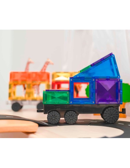 Construcción Connetix Transporte Rainbow 50 Piezas