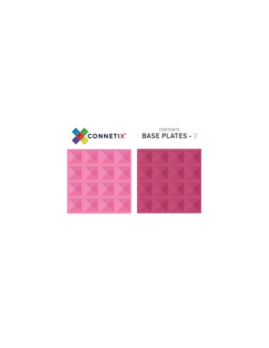 Pack Connetix Pastel Pink & Berry Base Plate 2 Piezas