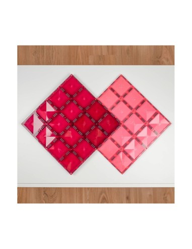 Pack Connetix Pastel Pink & Berry Base Plate 2 Piezas