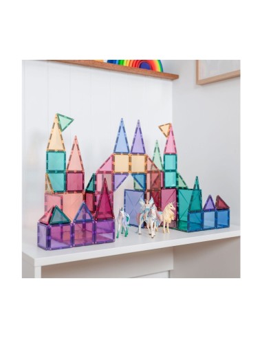 Construcción Connetix Pastel Starter 64 Piezas