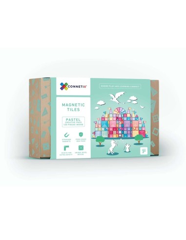 Construcción Connetix Pastel Creative 120 Piezas