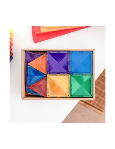 Construcción Connetix Rainbow Starter Pack 60 Piezas