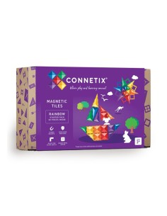 Construcción Connetix Rainbow Starter Pack 60 Piezas