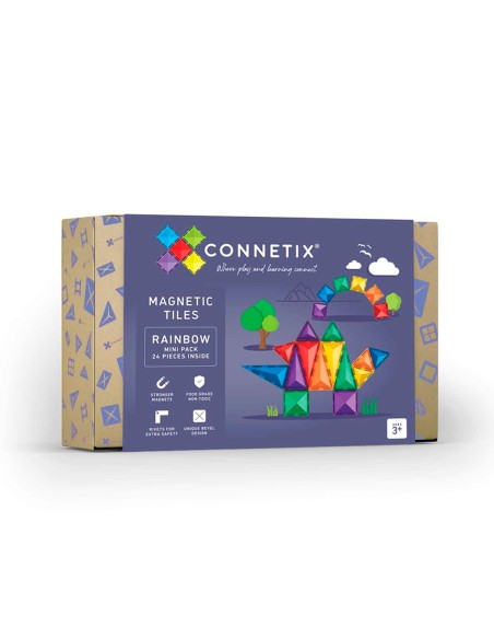Construcción Connetix Rainbow Mini 24 Piezas