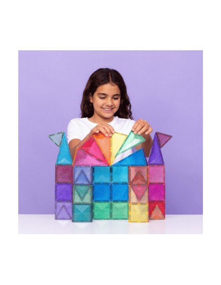 Construcción Connetix Glitter Castle 48 piezas