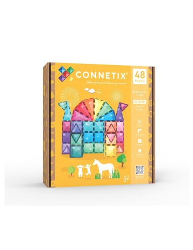 Construcción Connetix Glitter Castle 48 piezas