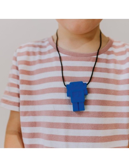 Colgante Mordedor Robot Azul