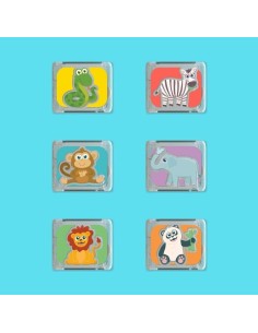 Set de 6 cubos de luz GloPals Zoo