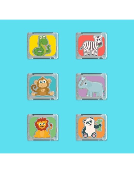 Set de 6 cubos de luz GloPals Zoo