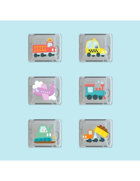 Set de 6 cubos de luz GloPals Vehículos