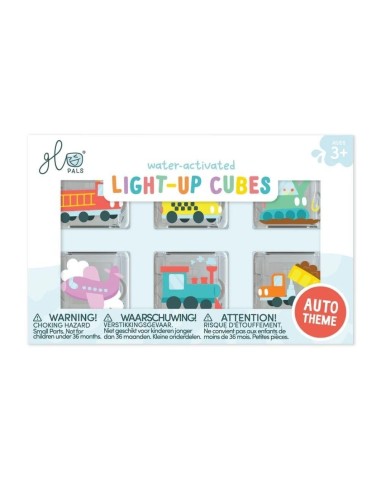 Set de 6 cubos de luz GloPals Vehículos