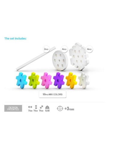 Meli Basic constructor pastel 100pcs