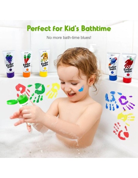 Bote pintura de dedos ( 6 ud.) Jarmelo