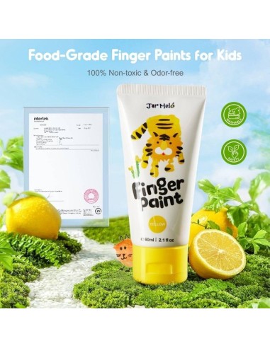 Bote pintura de dedos ( 6 ud.) Jarmelo