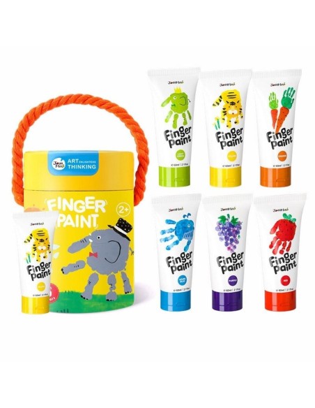 Bote pintura de dedos ( 6 ud.) Jarmelo