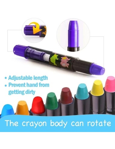 Crayón suave lavable (12 ud.) Jarmelo