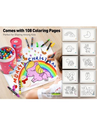 Crayón suave lavable (24 ud.) Jarmelo