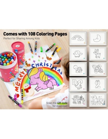 Crayón suave lavable (24 ud.) Jarmelo