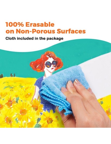 Crayones para cristal, azulejos y papel (6 ud.)