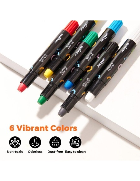 Crayones para cristal, azulejos y papel (6 ud.)