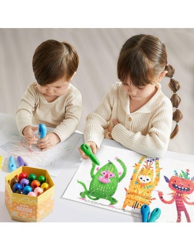 Crayones KEY de cera de abeja (12 ud.) Jarmelo