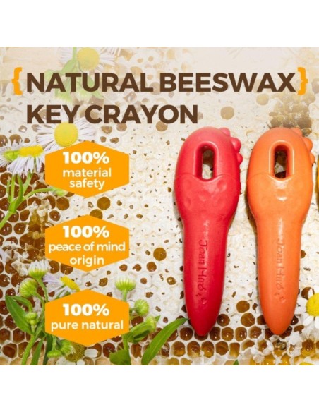 Crayones KEY de cera de abeja (12 ud.) Jarmelo
