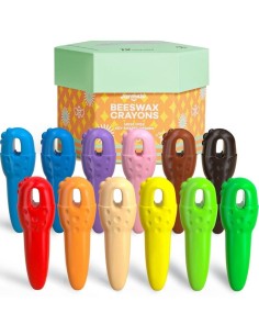 Crayones KEY de cera de abeja (12 ud.) Jarmelo