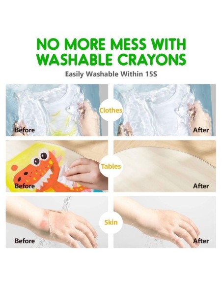 Crayón ultra suave lavable (24 ud.) Jarmelo