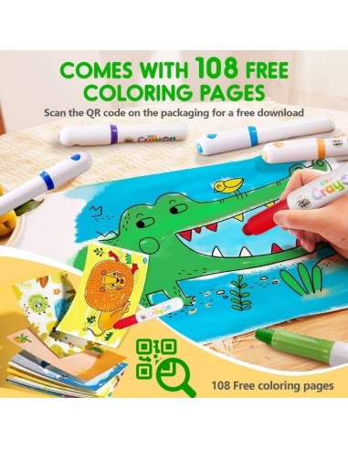 Crayón ultra suave lavable (12 ud.) Jarmelo