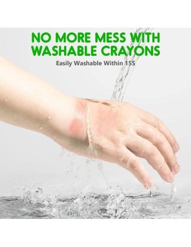 Crayón ultra suave lavable (12 ud.) Jarmelo