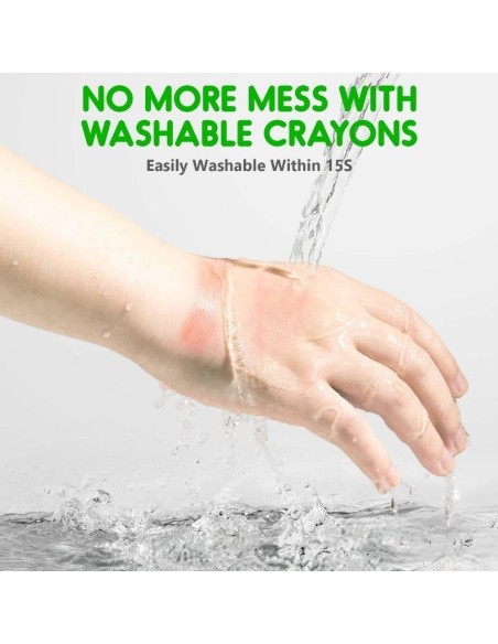 Crayón ultra suave lavable (12 ud.) Jarmelo