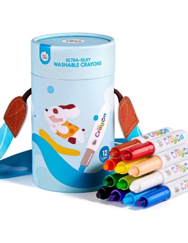 Crayón ultra suave lavable (12 ud.) Jarmelo