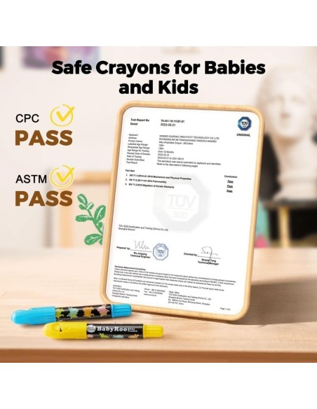 Crayón ultra suave lavable (6 ud.) Jarmelo