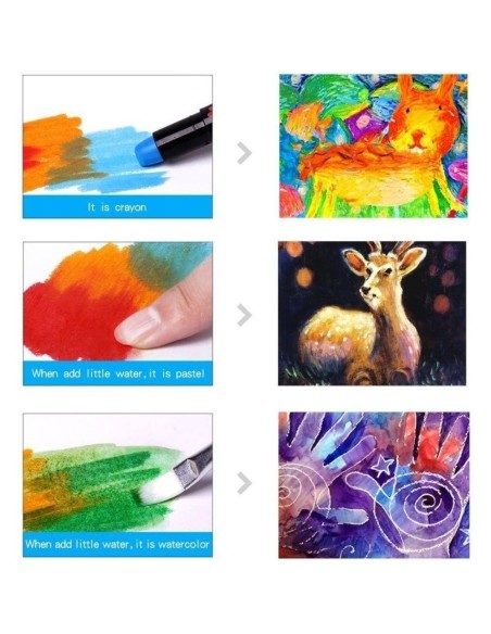 Crayón ultra suave lavable (6 ud.) Jarmelo