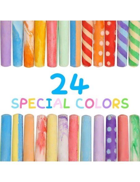 Tizas lavables (24 ud. + 2 soportes) Jarmelo