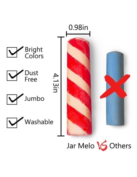 Tizas lavables (24 ud. + 2 soportes) Jarmelo