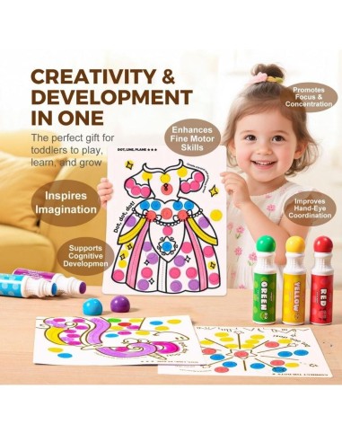 Set creativo marcadores de puntos (6 ud.) Jarmelo