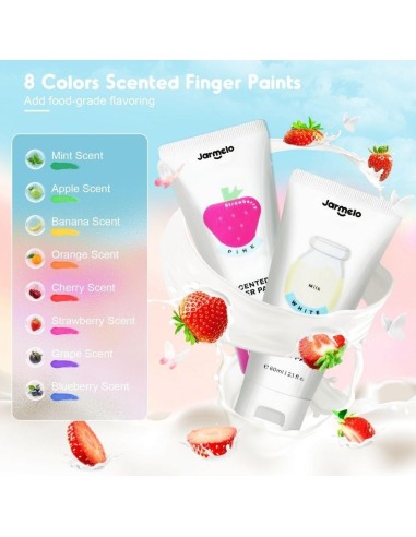 Pintura de dedos perfumada (12 ud.) Jarmelo
