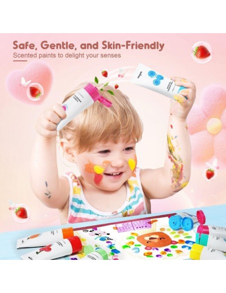 Pintura de dedos perfumada (12 ud.) Jarmelo