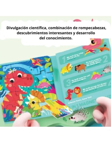 Puzzle magnético 3 en 1 - DINOS Jarmelo