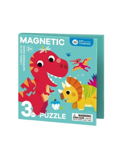 Puzzle magnético 3 en 1 - DINOS Jarmelo