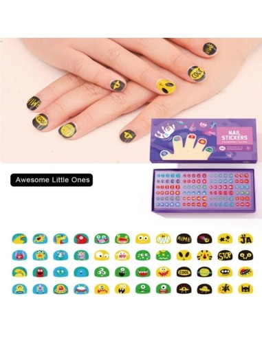 Set 540 Stickers waterproof para uñas AWESOME LITTLE ONES  Jarmelo