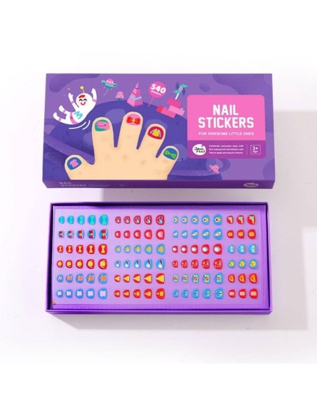 Set 540 Stickers waterproof para uñas AWESOME LITTLE ONES  Jarmelo