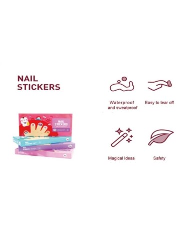 Set 540 Stickers waterproof para uñas SWEET LITTLE ONES Jarmelo