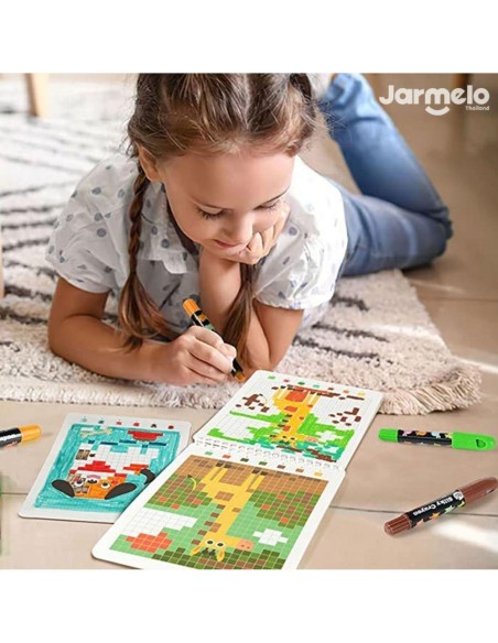 Cuaderno Pixel Art ANIMAL WORLD Jarmelo